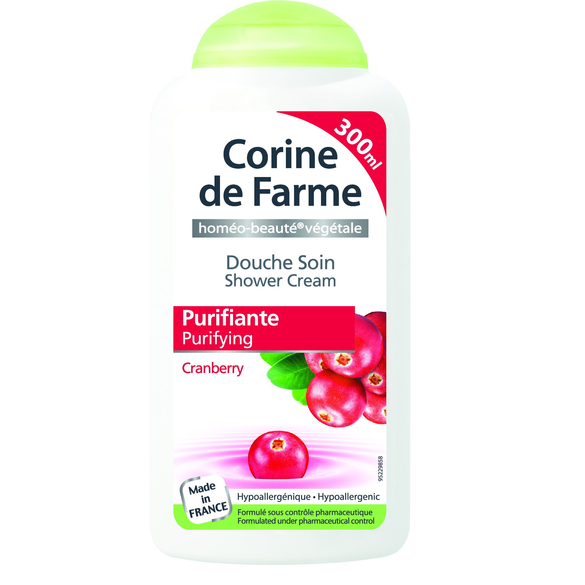 Gel de dus crema Corine de Farme cu aroma de Afine, 300 ml