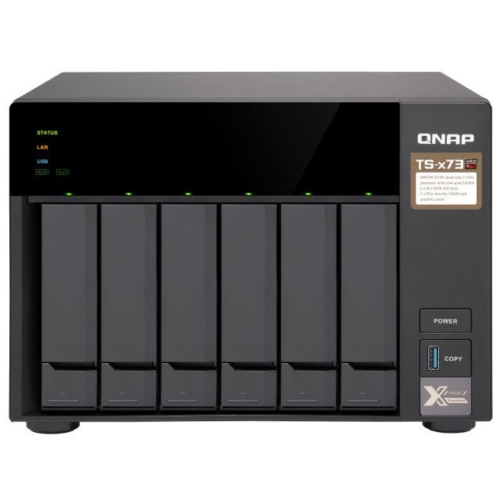 QNAP TS-673-8G Hálózati adattároló NAS