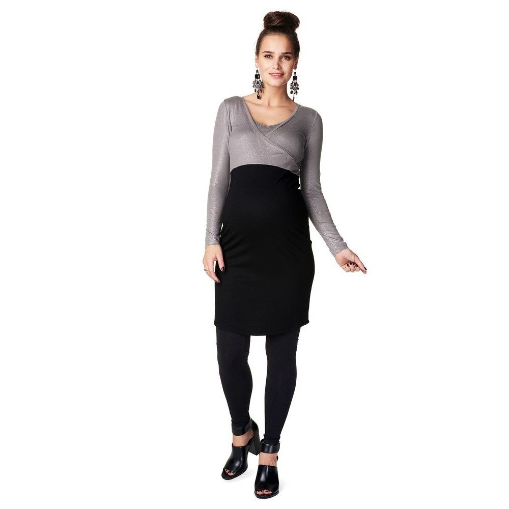 Rochie, Noppies, Negru/Gri, L