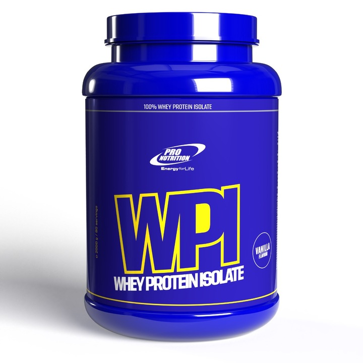 Proteine din zer, Izolat proteic WPI vanilie, 2000g