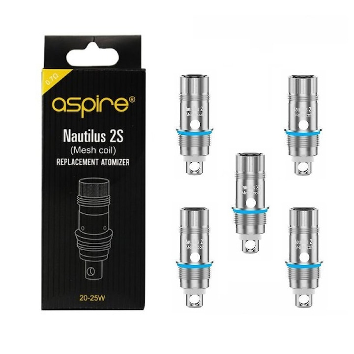 Set 5 x Rezistente Aspire Nautilus 2S Mesh - 0.7ohm