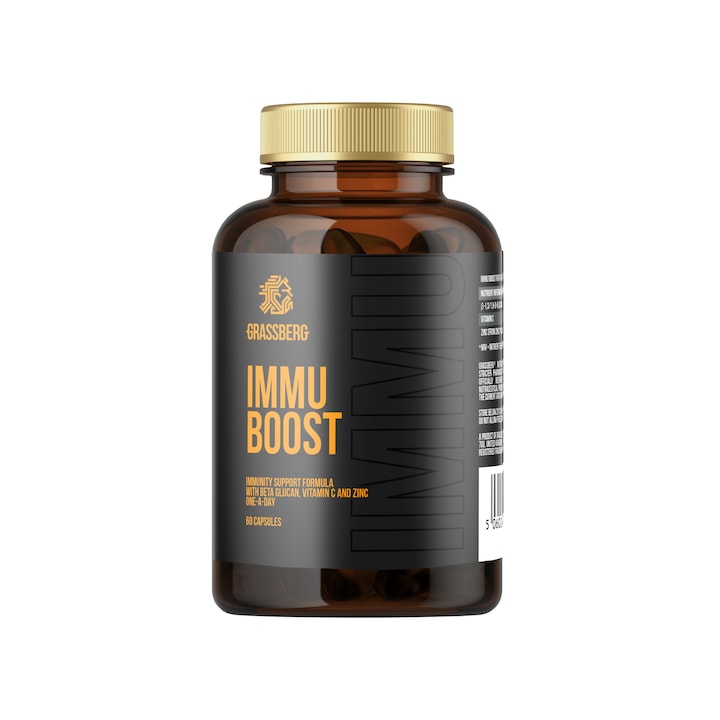 Supliment alimentar Grassberg Immu Boost - Beta Glucan, 60 caps