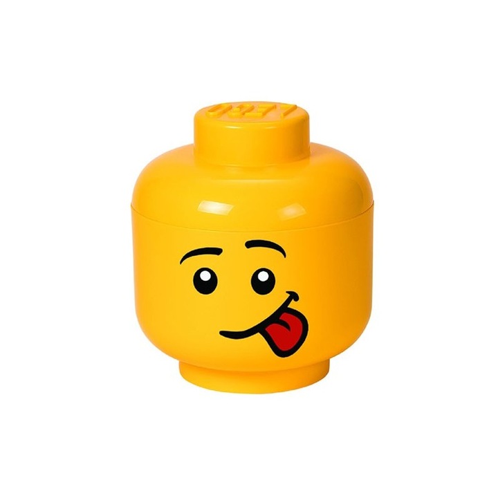 LEGO Silly minifigura fej tároló doboz, L méret