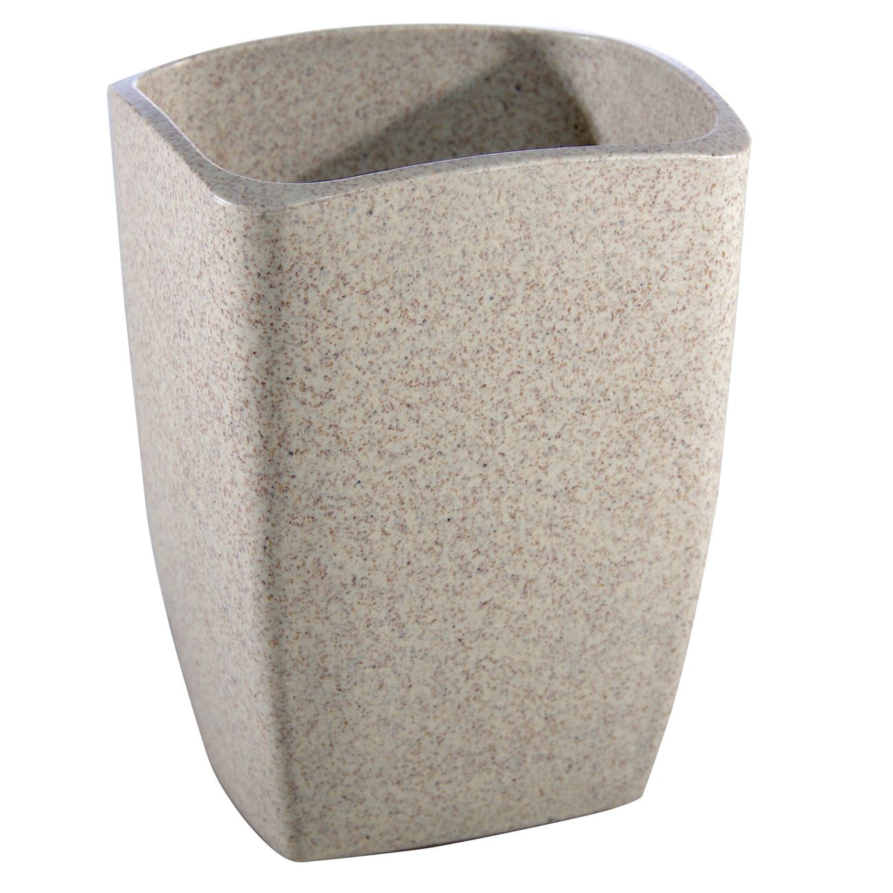 Suport periuta de dinti, Zola, sand efect ecru, 5x11 cm