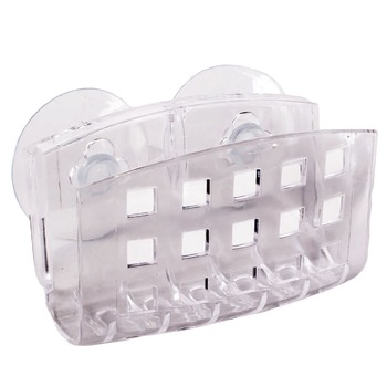 Suport de plastic perforat pentru burete, DecorCasa, 10 x 6 cm Suport de plastic perforat pentru burete, DecorCasa, 10 x 6 cm