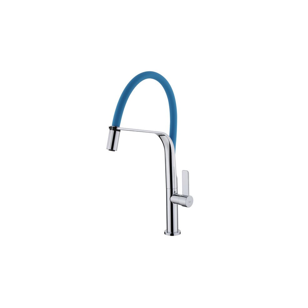 Baterie de bucatarie Teka FO 997, teava inalta, albastru