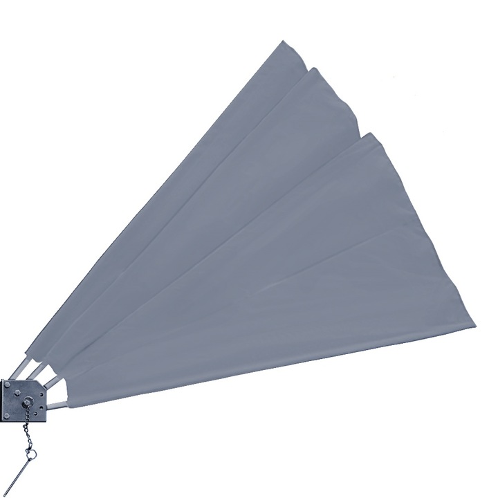 Paravan protectie balcon, Antracit, Pliabil, 140x140cm