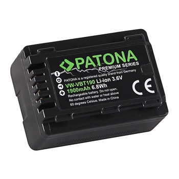 Acumulator PATONA Premium tip Panasonic VW-VBT190 VW-VBT380 Acumulator PATONA Premium tip Panasonic VW-VBT190 VW-VBT380