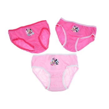 Set 3 chiloti pentru fete Setino Minnie Mouse MIN-G-UW-25RZ, Multicolor Set 3 chiloti pentru fete Setino Minnie Mouse MIN-G-UW-25RZ, Multicolor