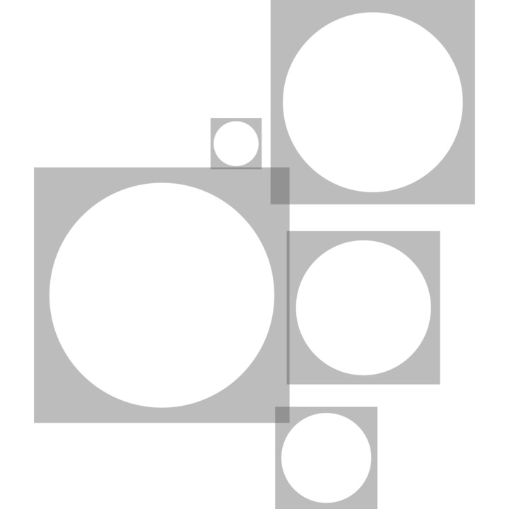 Set 5 Sabloane Refolosibile diferite dimensiuni, Cercuri SP8