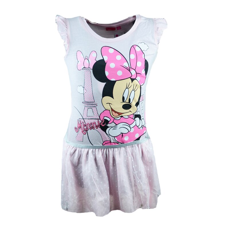 Rochie pentru fete Setino Minnie Mouse MIN-G-DRESS-11RZ, Roz, 128 cm