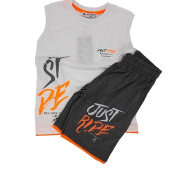 Compleu baieti, din bumbac, multicolor, 116 cm, 6 ani Compleu baieti, din bumbac, multicolor, 116 cm, 6 ani