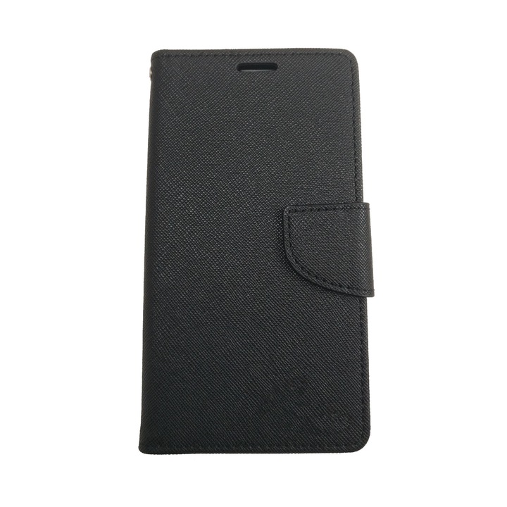 Husa compatibila cu Samsung Galaxy A30, tip toc, doua culori, Negru, Carbune