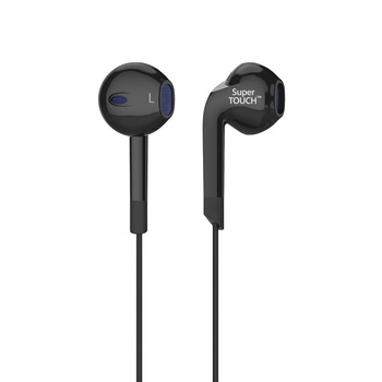 Casti In-Ear cu microfon Super TOUCH, negru Casti In-Ear cu microfon Super TOUCH, negru