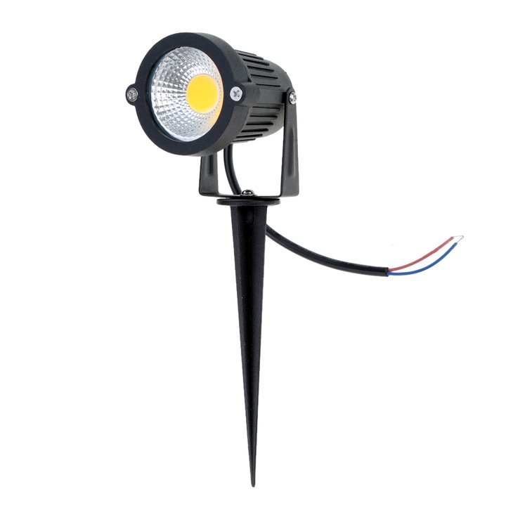 Nagy teljesítményű gyeplámpa, PJ-TG-001-C21 modell, LED C10W5 COB, fekete