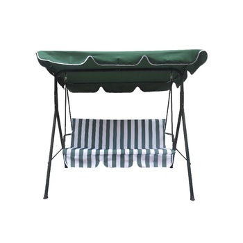 Balansoar Zola®, cu copertina, verde cu alb, 178x106 cm Balansoar Zola®, cu copertina, verde cu alb, 178x106 cm