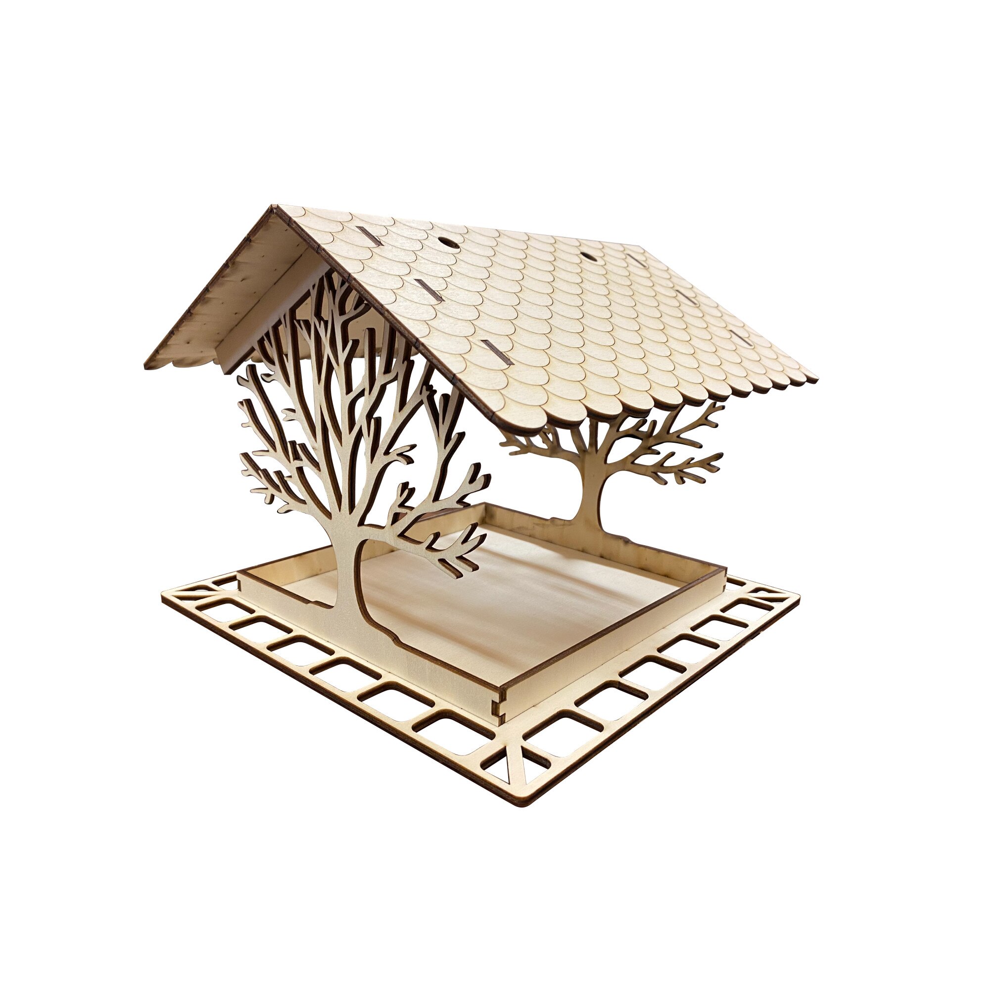 Hranitor exterior pentru pasari, 26 x 26 x 20 cm