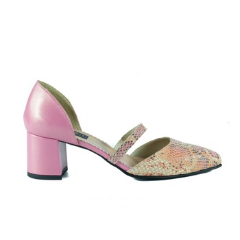 Pantofi pumps Donna Mia 2005, piele naturala, Multicolor Pantofi pumps Donna Mia 2005, piele naturala, Multicolor