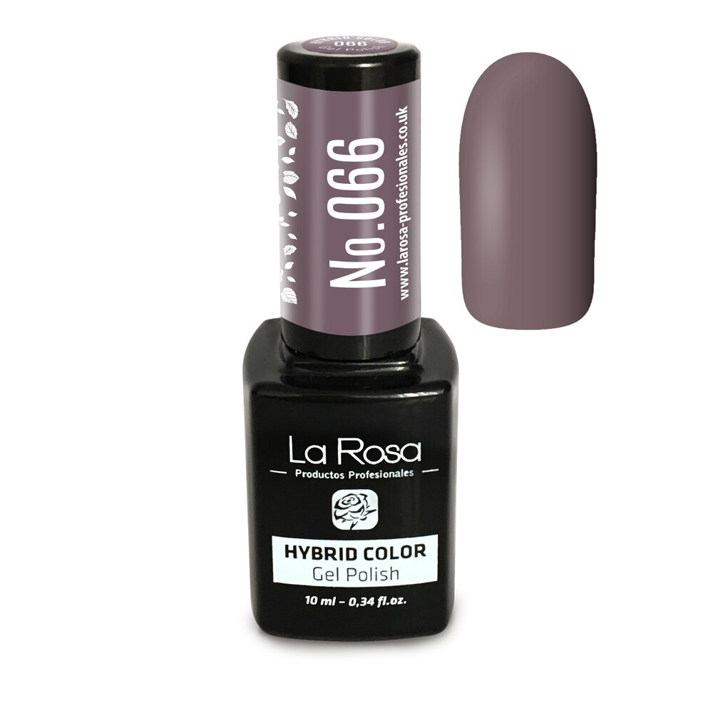 Gel UV La Rosa, Color, No. 066, Gri maroniu, 10 ml