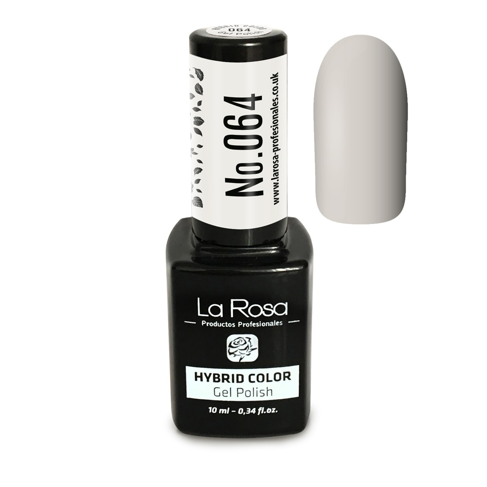Gel UV La Rosa, Color, No. 064, Alb perlat, 10 ml