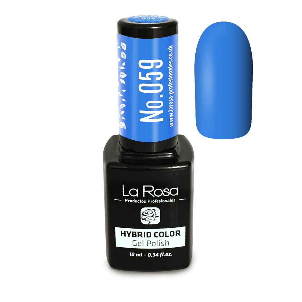 Gel UV La Rosa, Color, No. 059, Albastru, 10 ml