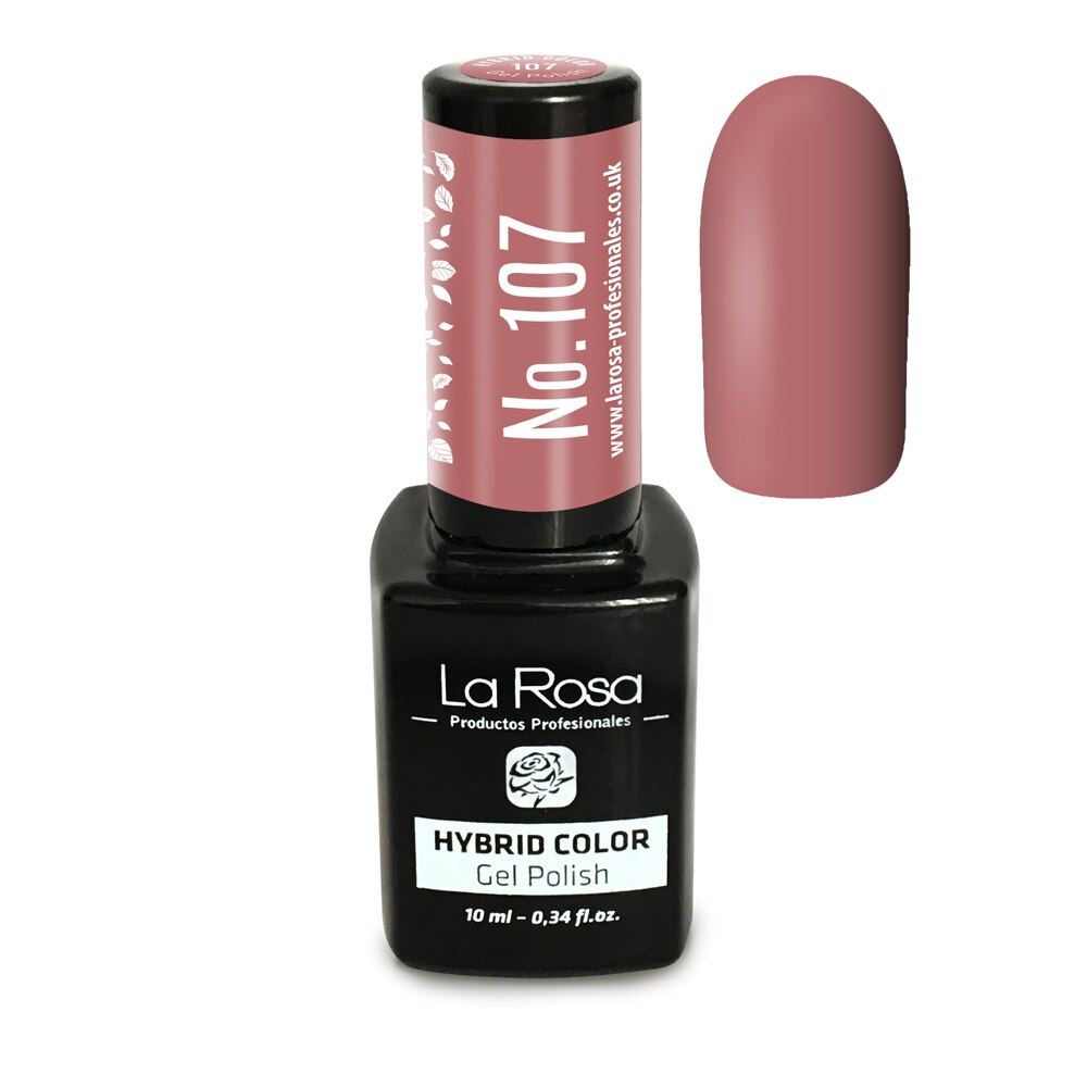 Gel UV La Rosa, Color, No. 107, Cinnabar, 10 ml