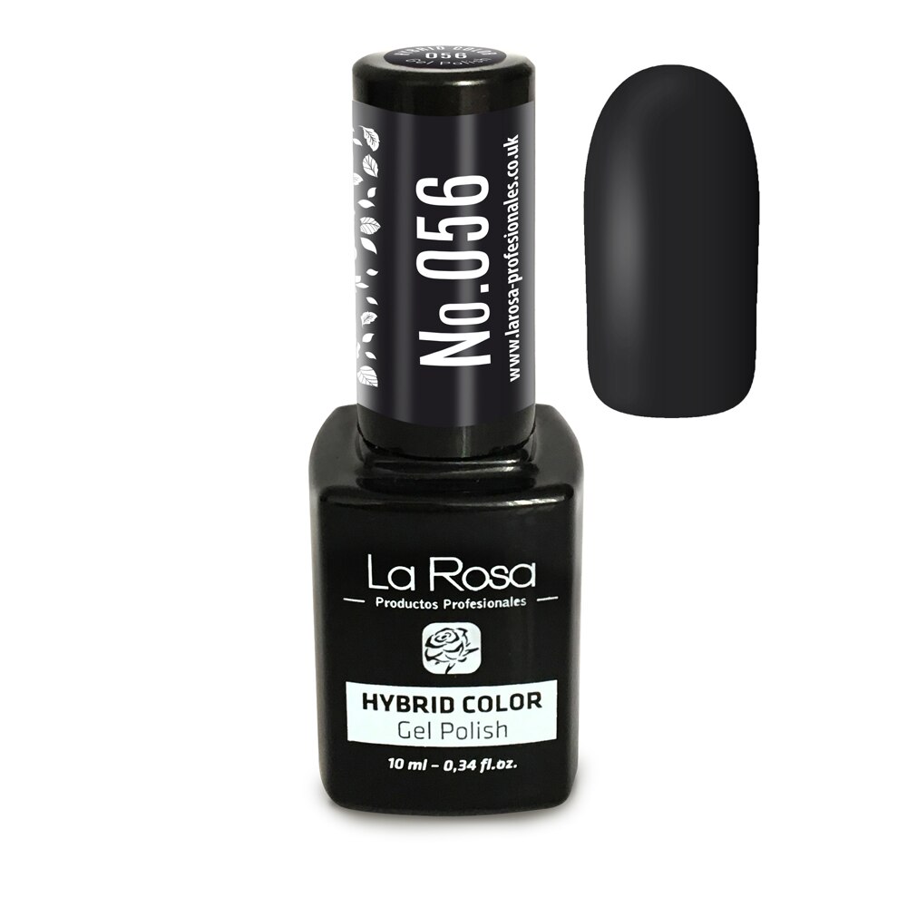 Gel UV La Rosa, Color, No. 056, Negru, 10 ml