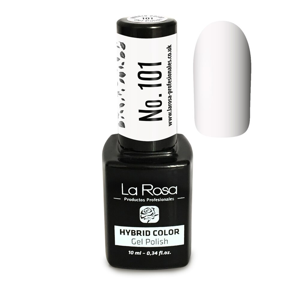 Gel UV La Rosa, Color, No. 101, Alb, 10 ml