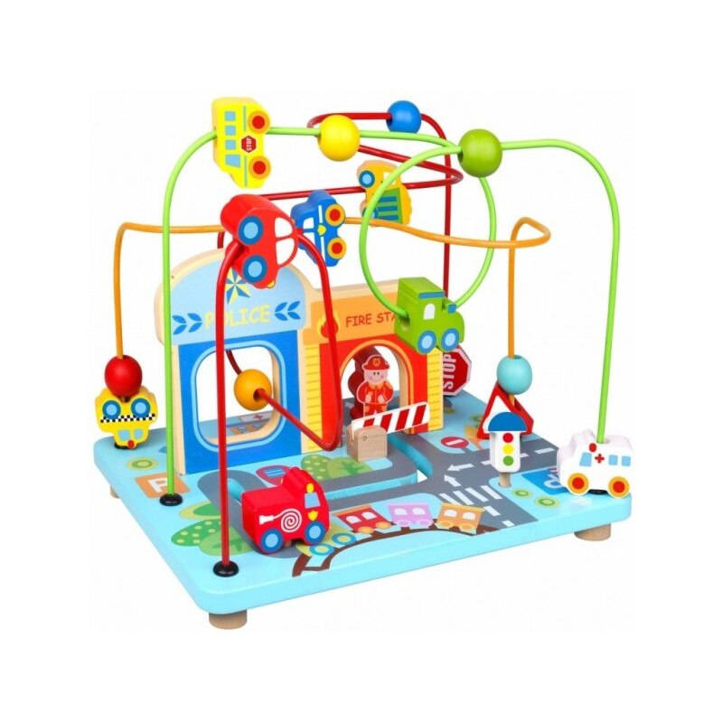 Jucarie Smily Play labirint de lemn City Beads Coaster
