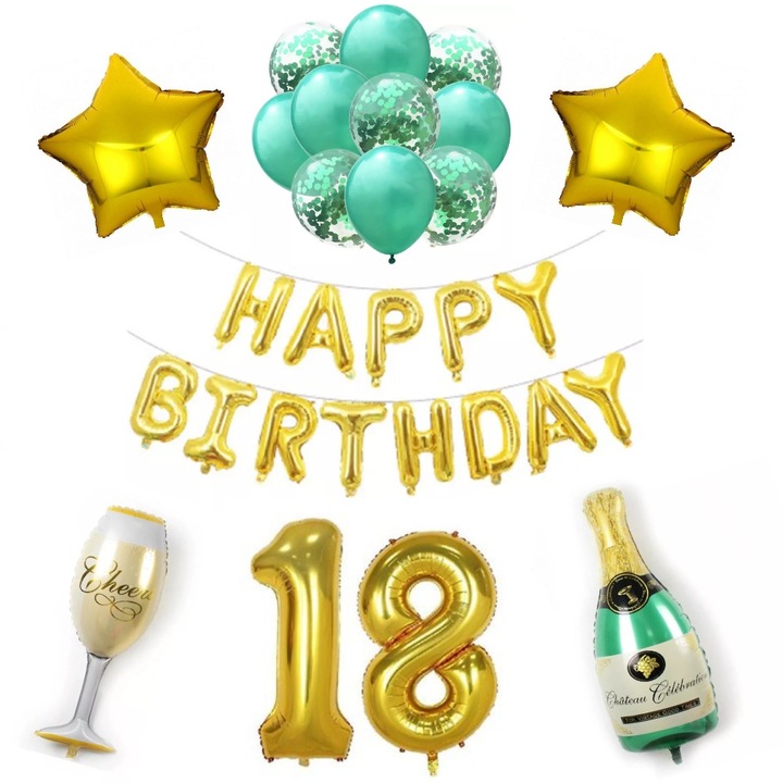 Set Baloane Petrecere Majorat, It's Party Time