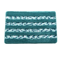 Covoras intrare Kring Confort, 80 x 50 cm, 100% poliester, Verde/Alb