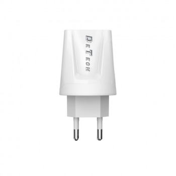 Incarcator Retea (14118) DeTech DE-01 230V / 5V - 2,1A 2xUSB Alb Blister Incarcator Retea (14118) DeTech DE-01 230V / 5V - 2,1A 2xUSB Alb Blister