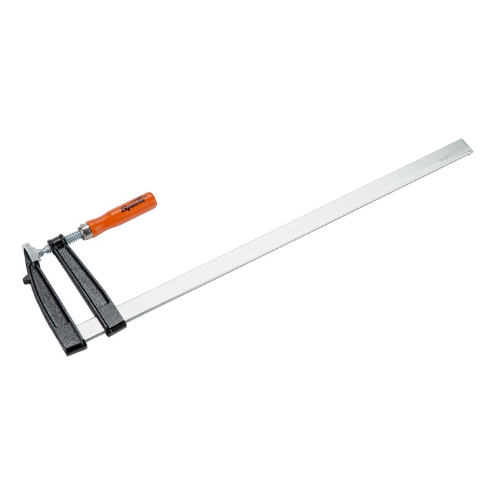 Clema de fixare Sparta, 500 x 120 x 570 mm, Otel, Portocaliu, Negru, Argintiu