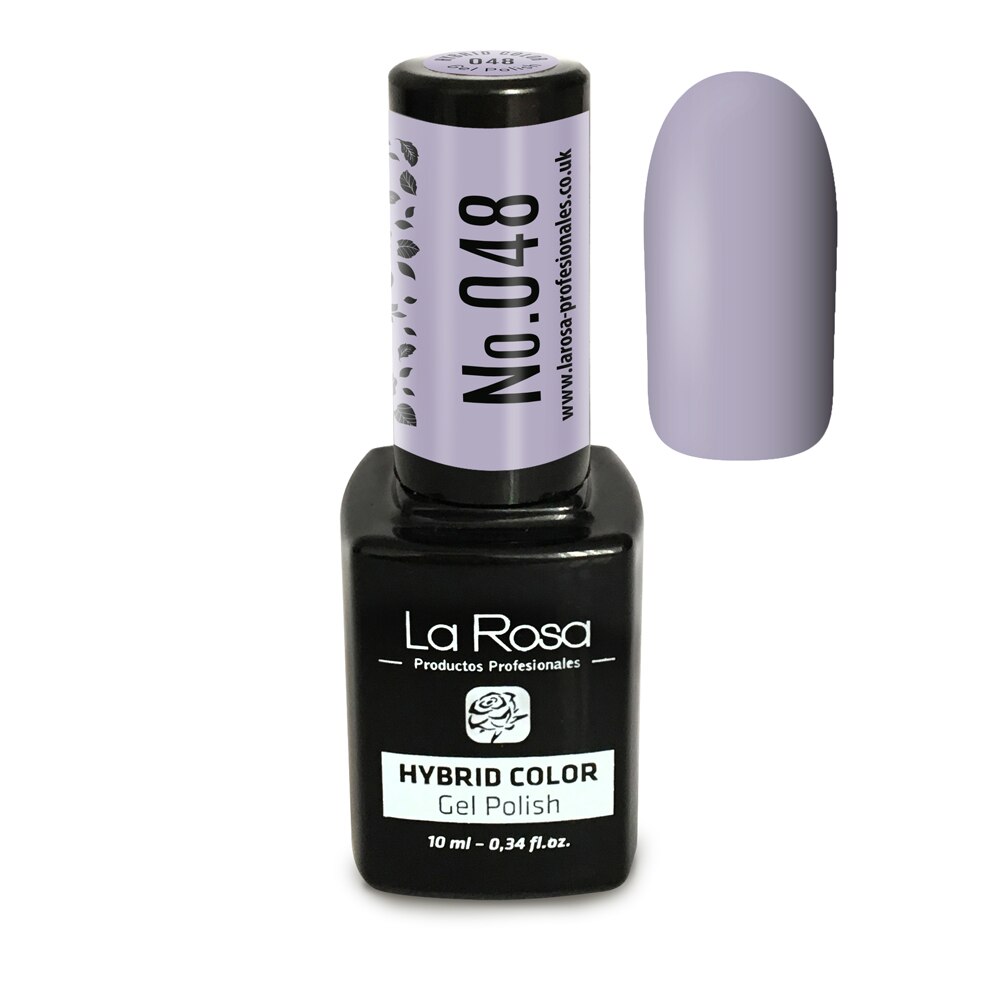 Gel UV La Rosa, Color, No. 048, Gri violet, 10 ml
