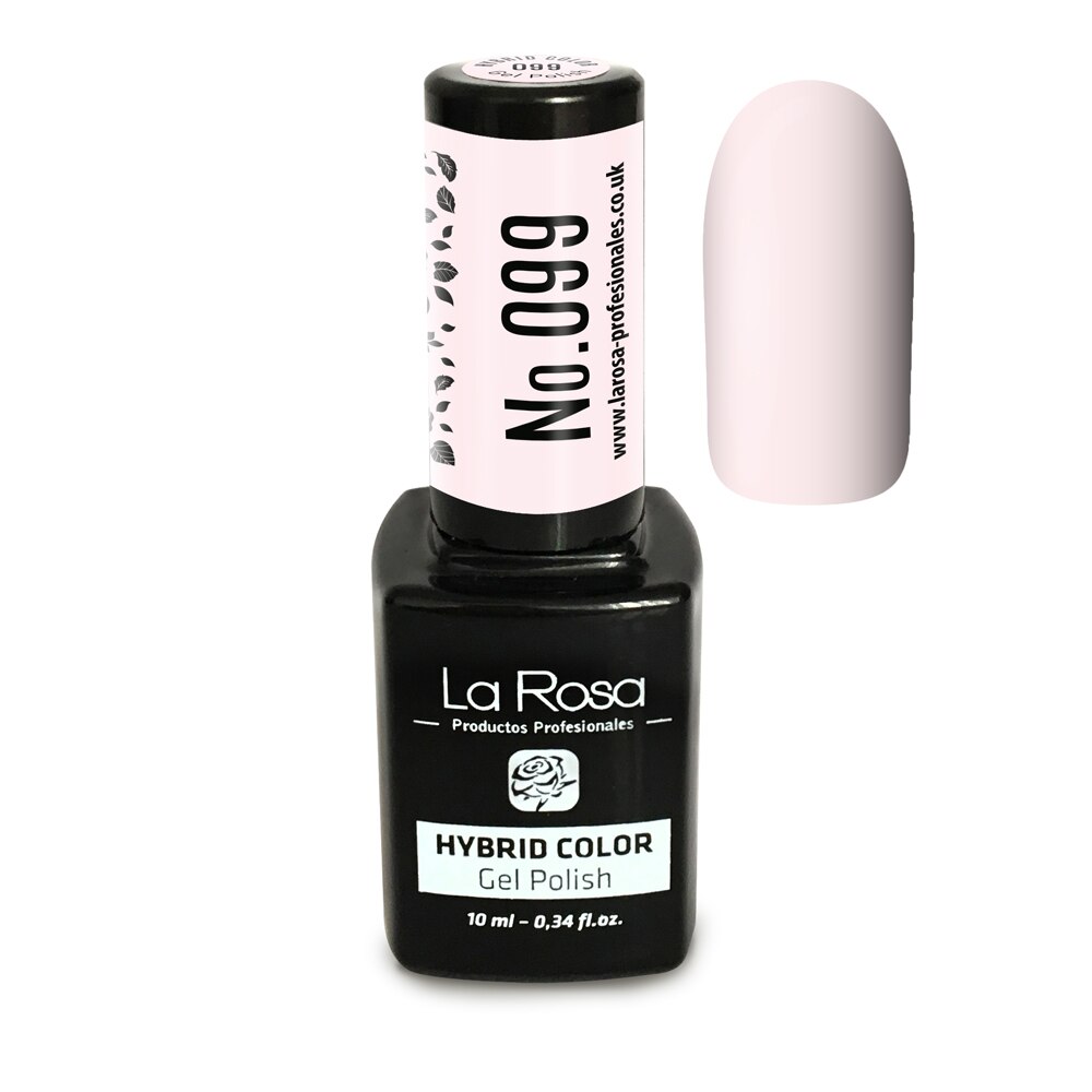 Gel UV La Rosa, Color, No. 099, Milky Pink, 10 ml