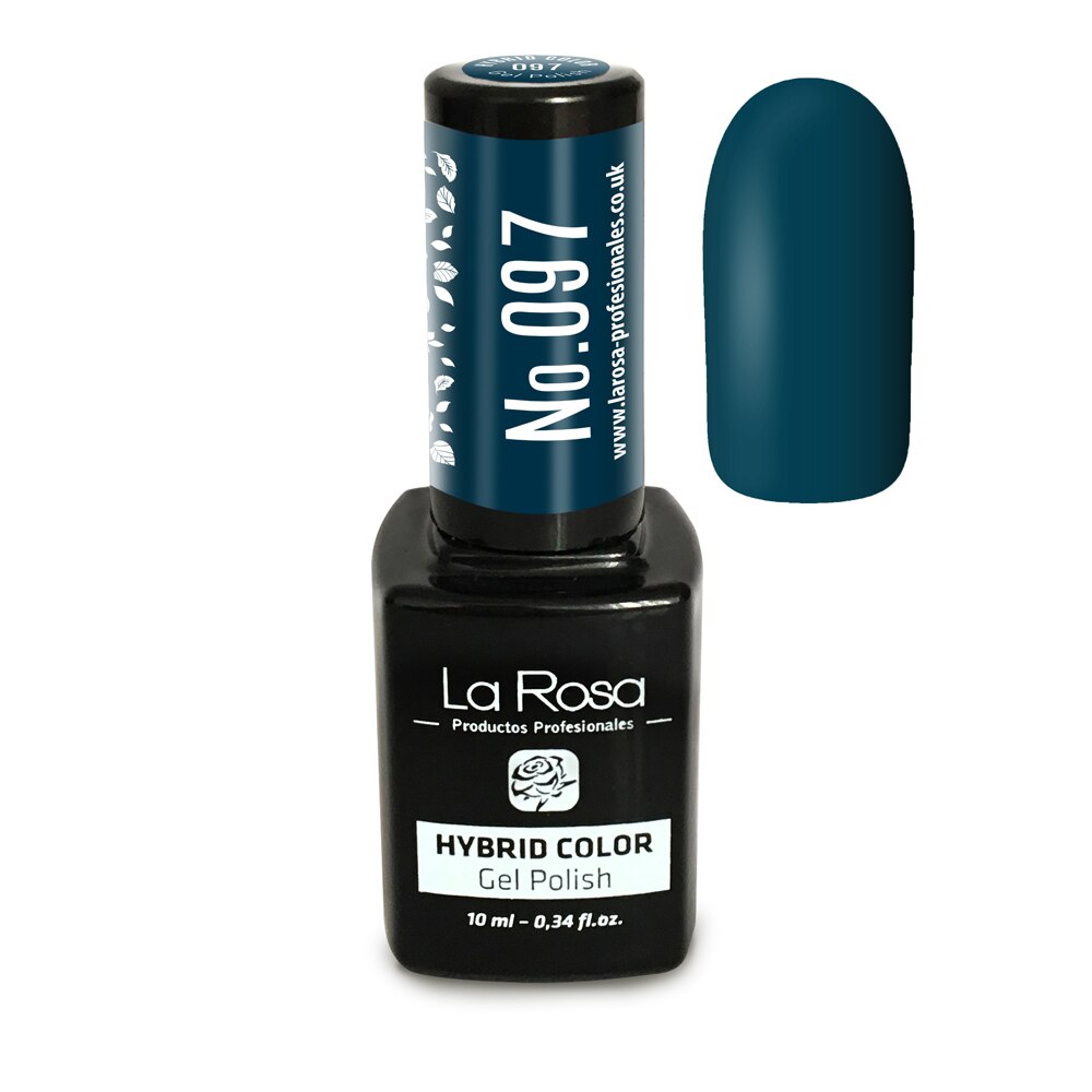 Gel UV La Rosa, Color, No. 097, Albastru smarald , 10 ml