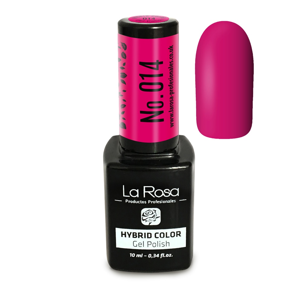 Gel UV La Rosa, Color, No. 014, Roz , 10 ml
