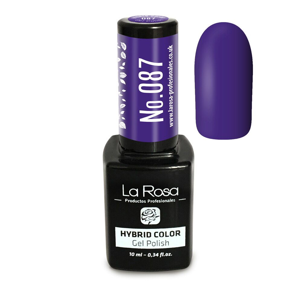 Gel UV La Rosa, Color, No. 087, Purpuriu, 10 ml