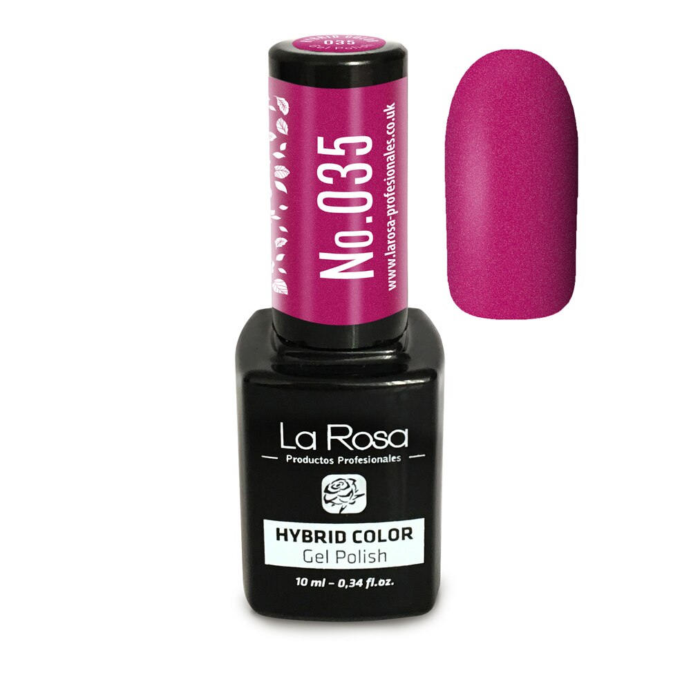 Gel UV La Rosa, Color, No. 035, Ciclam Lucios , 10 ml