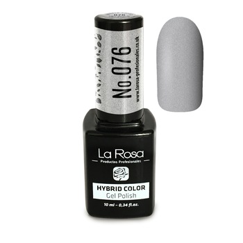 Gel UV La Rosa, Color, No. 076, Argintiu sidefat , 10 ml Gel UV La Rosa, Color, No. 076, Argintiu sidefat , 10 ml