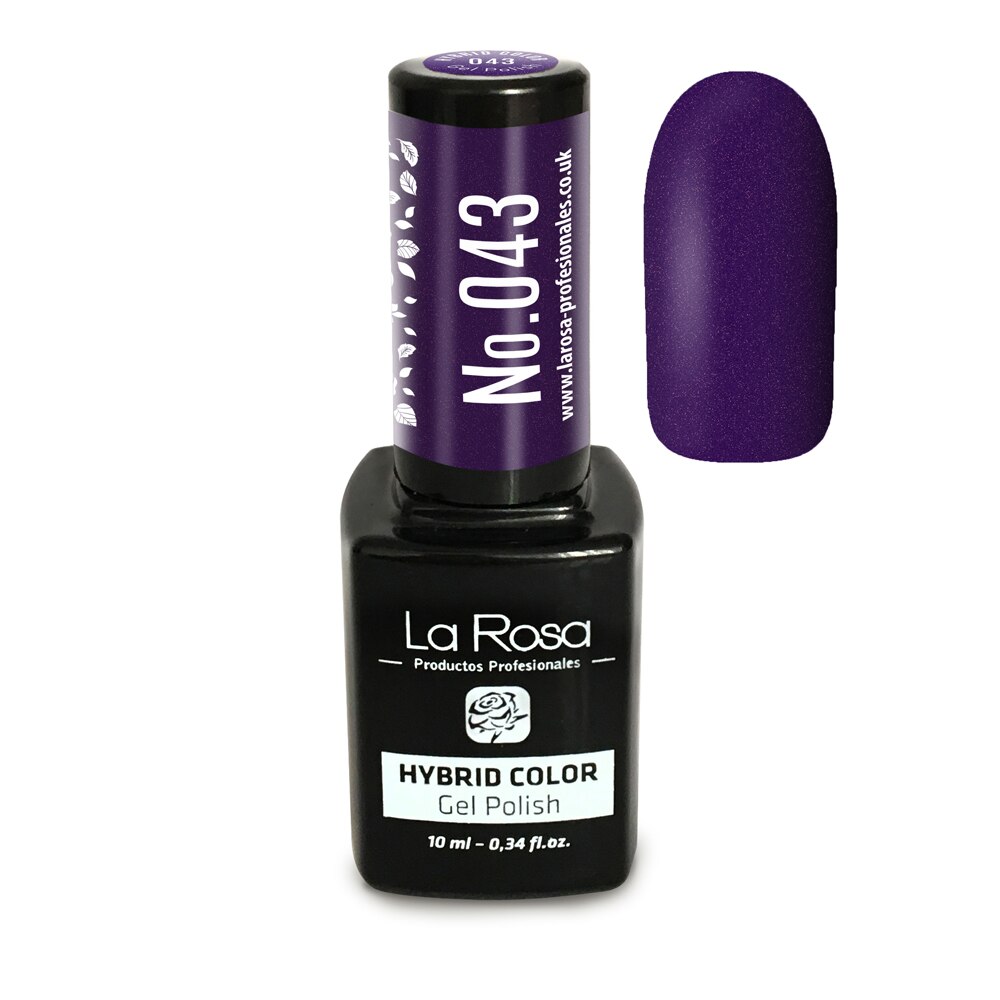 Gel UV La Rosa, Color, No. 043, Dark Navy Blue , 10 ml