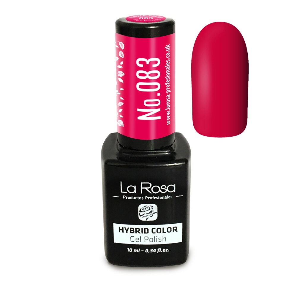 Gel UV La Rosa, Color, No. 083, Rosu, Clasic, Elegant Shade , 10 ml