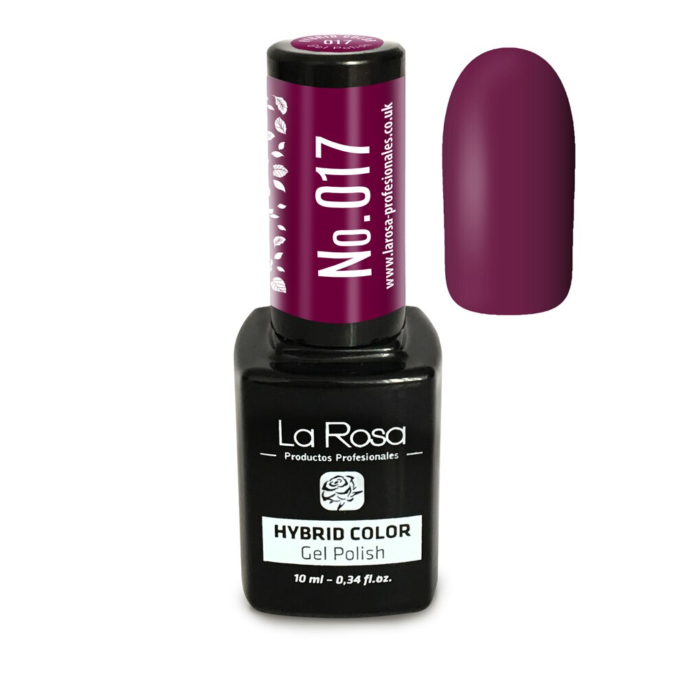 Gel UV La Rosa, Color, No. 017, Visiniu, 10 ml