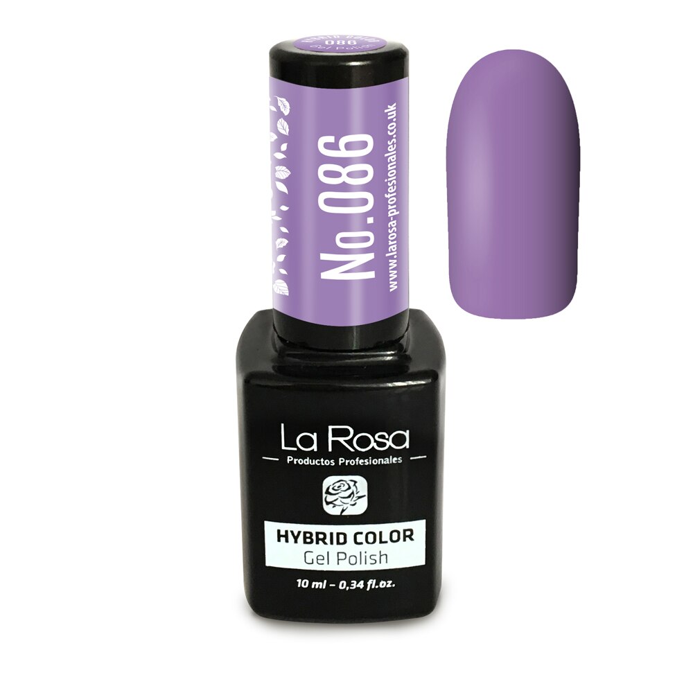 Gel UV La Rosa, Color, No. 086, Lavender , 10 ml