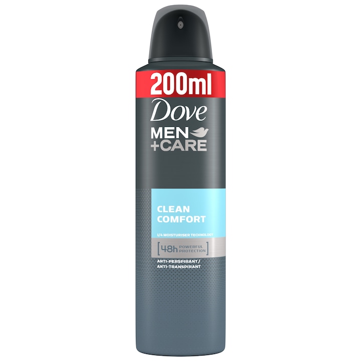 Deodorant spray Dove Men+Care Clean Comfort, 200 ml