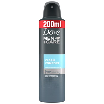 Deodorant spray Dove Men+Care Clean Comfort, 200 ml Deodorant spray Dove Men+Care Clean Comfort, 200 ml