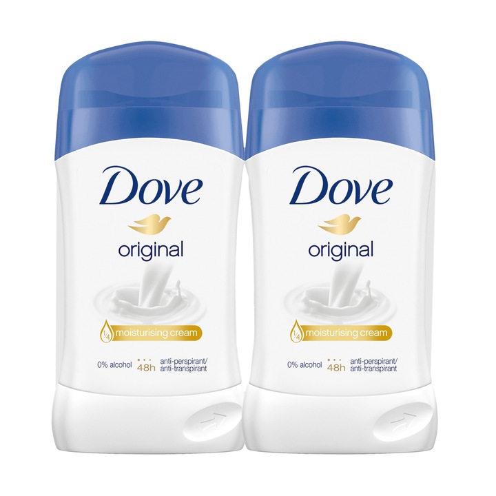 Dove Original dezodor, 2 x 40 ml