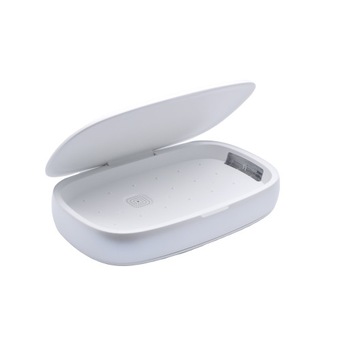 Sterilizator UV Telefon Mobil iPhone 11 Pro Max sau Samsung S10+, Incarcare Wireless Capac, Aromaterapie, Alb Sterilizator UV Telefon Mobil iPhone 11 Pro Max sau Samsung S10+, Incarcare Wireless Capac, Aromaterapie, Alb