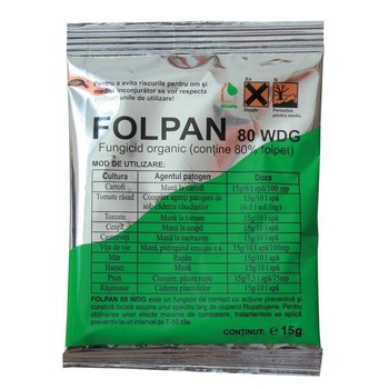 Fungicid Folpan 80 WDG, 15 g Fungicid Folpan 80 WDG, 15 g