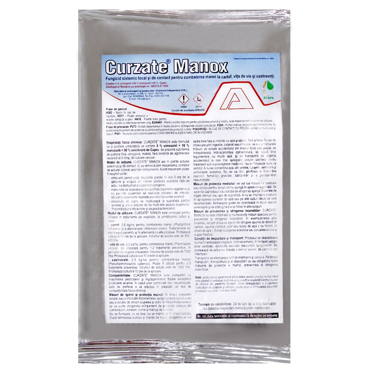 Fungicid Curzate Manox, 250 g